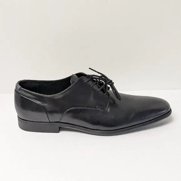 Calvin Klein Lucca Dress Shoe, Black Leather, Men\'s 11 M Calvin Klein Lucca Dress Shoe, Black Leather, Men main image 3